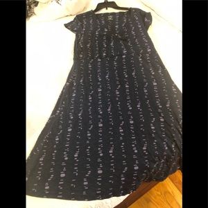 Toad and Co Rosemarie Lavender/blue dress -XL